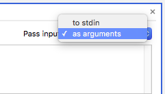Select As Arguments